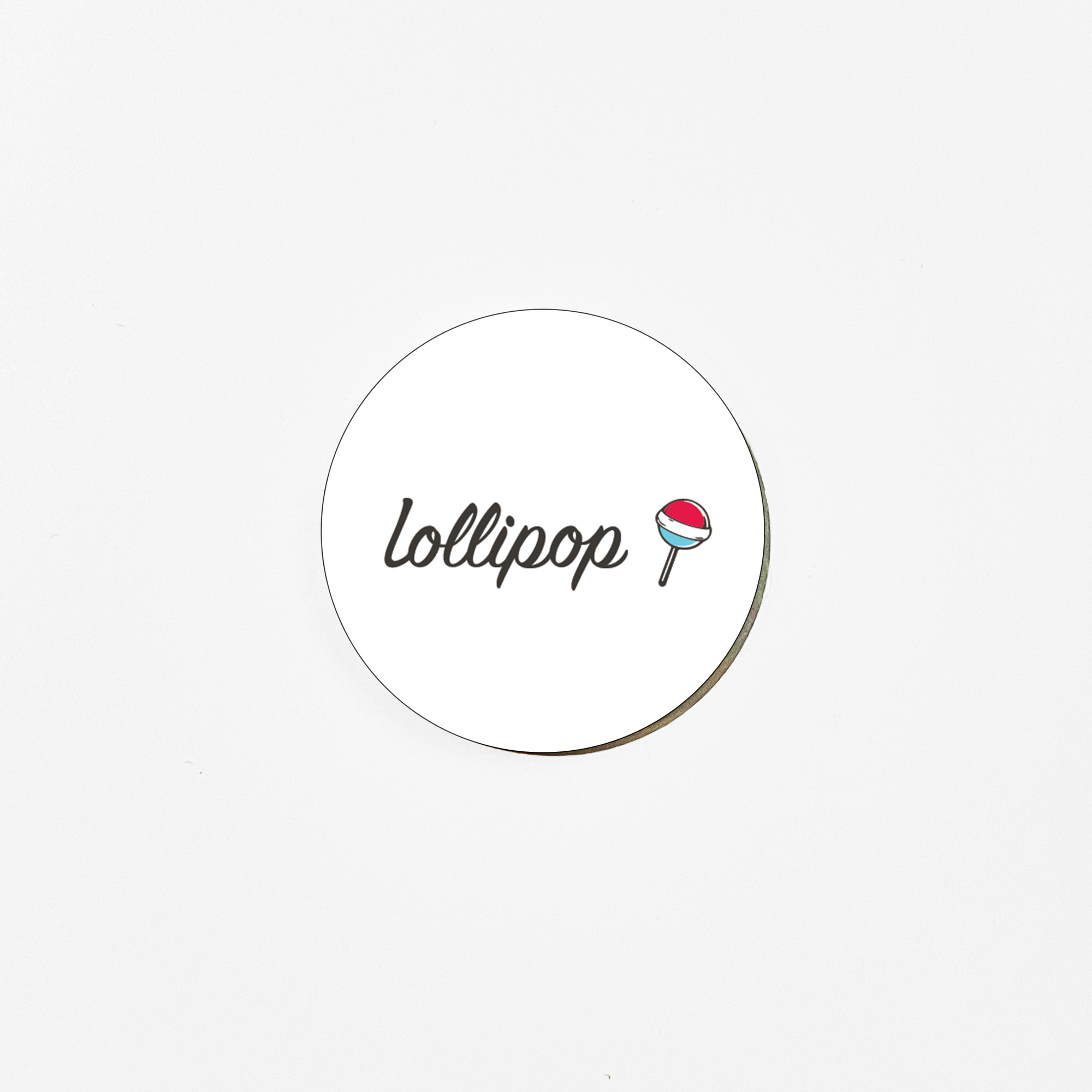 Lollipop Core Tag – 25mm Round PVC