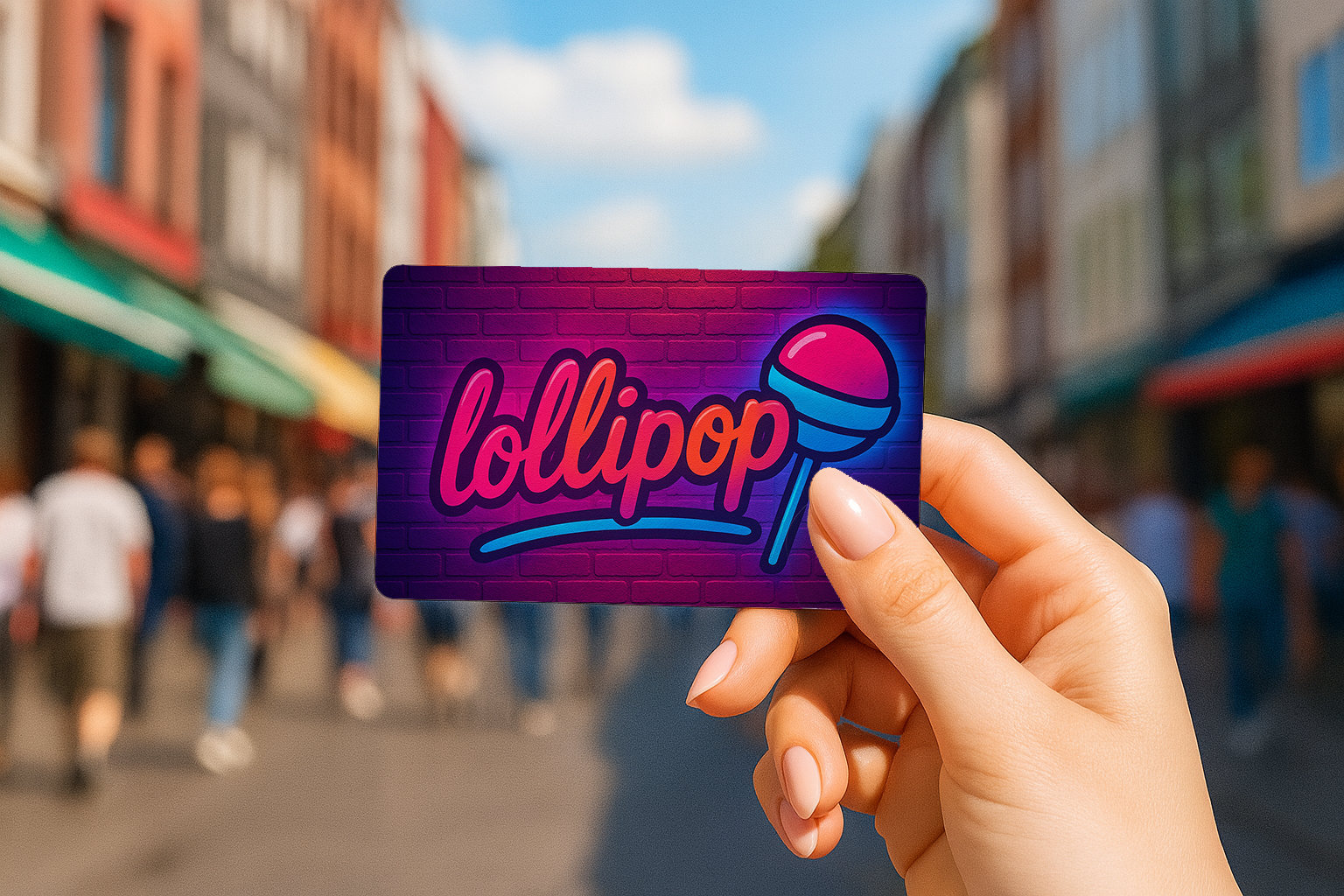 Lollipop Card - Electric Alley
